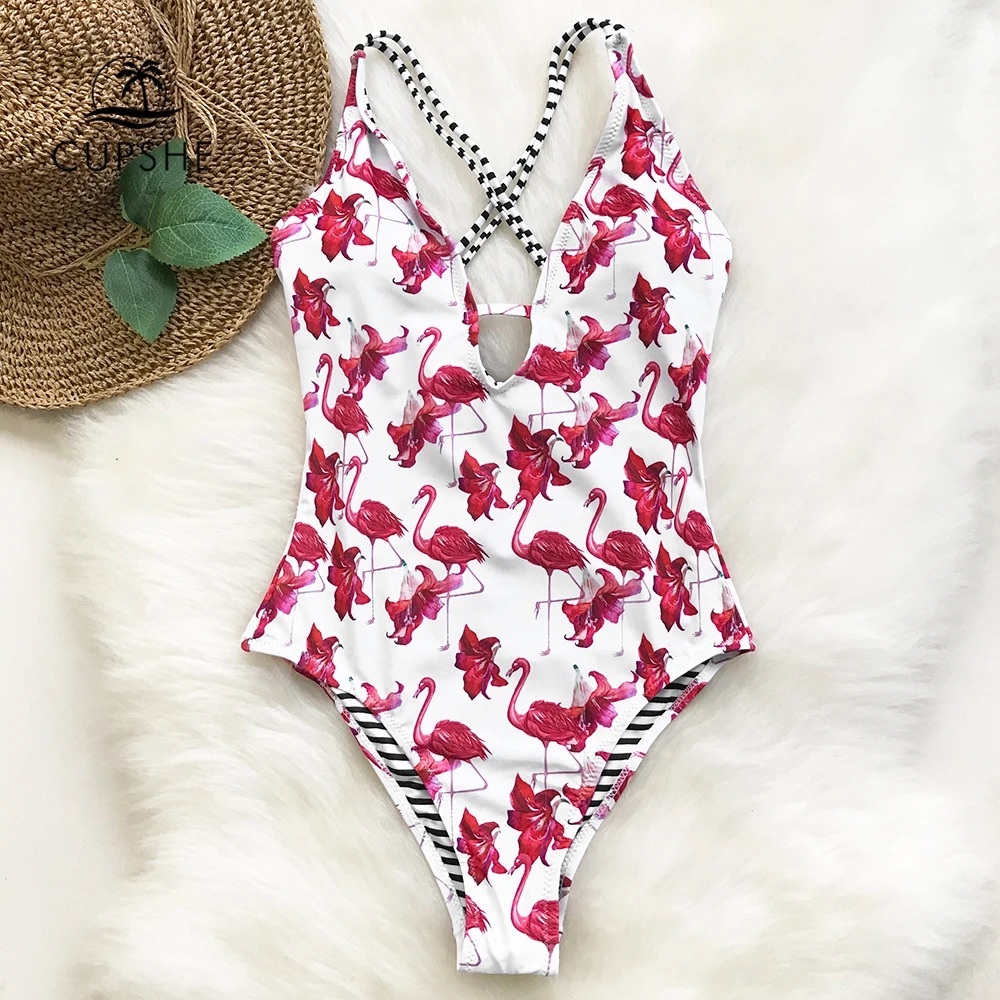 Cupshe Flamingo One iece